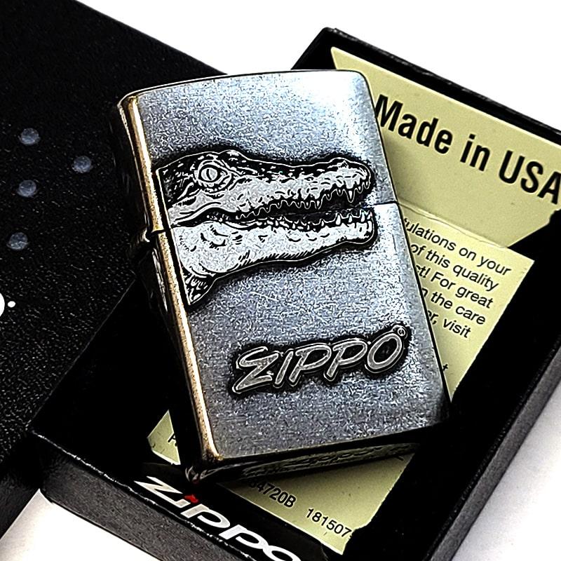 ZIPPO ライター 2005年 クロコ型 クロコダイル柄 ジッポ Zippo 札幌 手稲 ZIPPO クロコダイル クラシックメタル かっこいい ジッポ ライター
