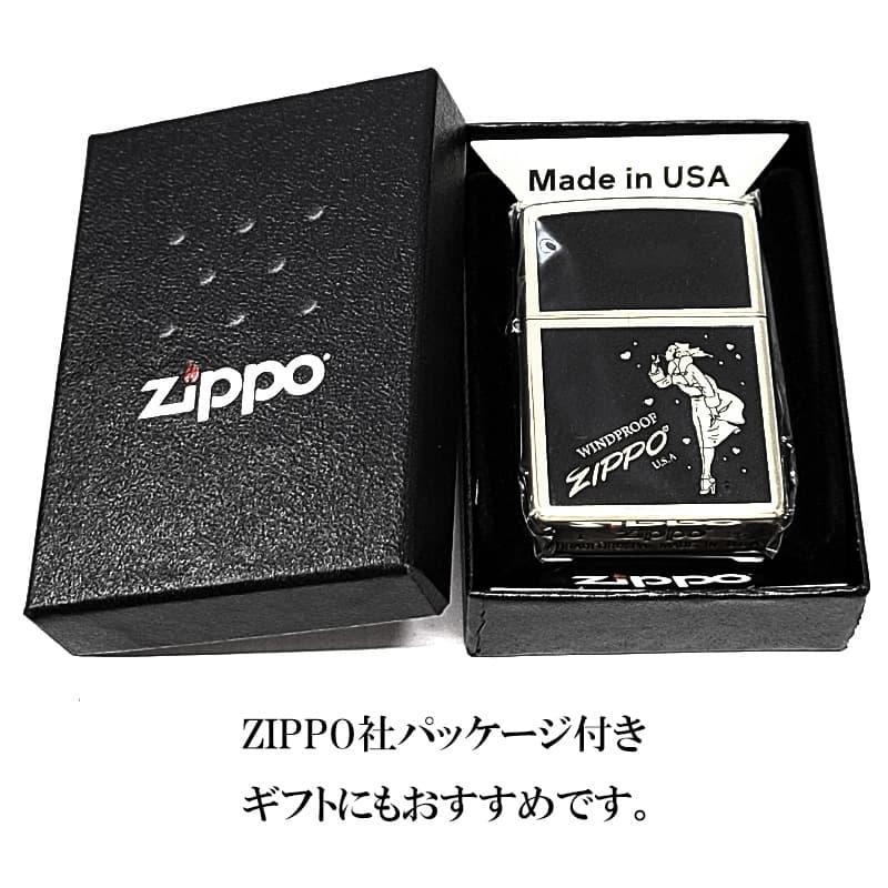 ZIPPO（ジッポー） ウインディハート ブラック×シルバー ジッポ 