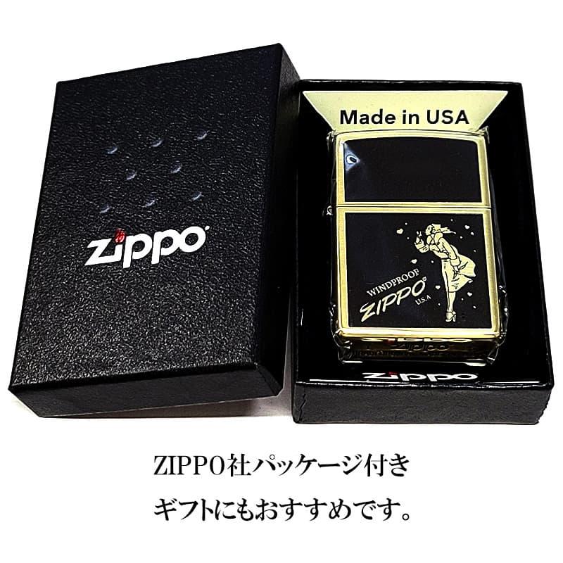 ZIPPO（ジッポー） ウインディハート ブラス×ブラック ジッポ Windy