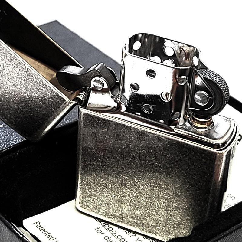 ZIPPO（ジッポー） ライター 古美加工 アンティークシルバー ジッポ
