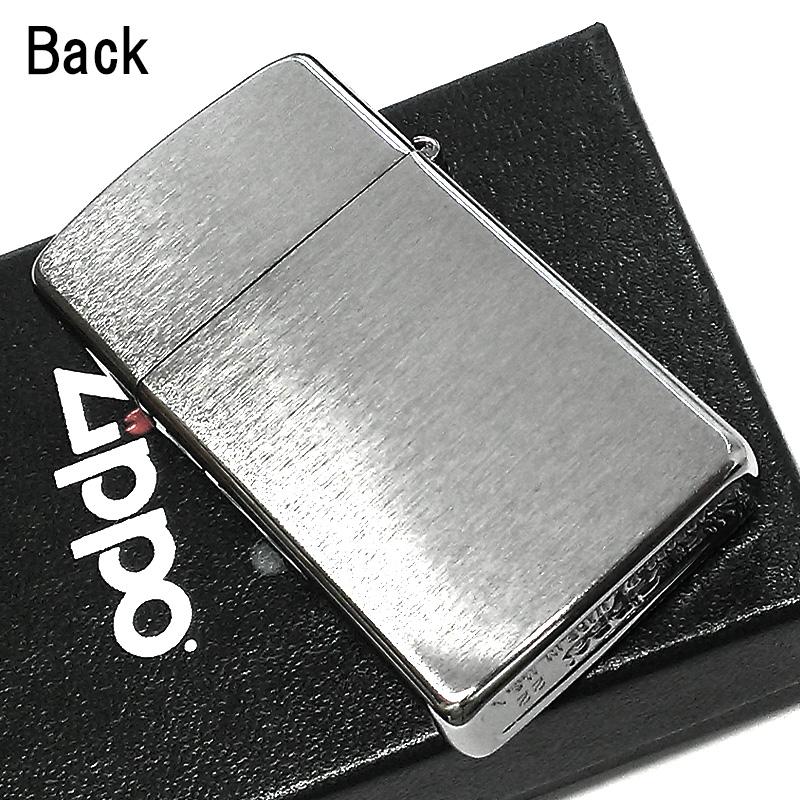 ZIPPO ライター スリム 無地 シンプル ジッポ シルバー かっこいい クロームサテーナ サテン 銀 定番 メンズ スタンダード おしゃれ ギフト｜hayamipro｜03