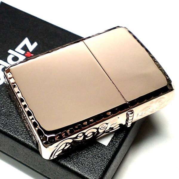 ZIPPO アーマー 限定 ジッポ ライター 3面彫刻 アラベスク ローズ 