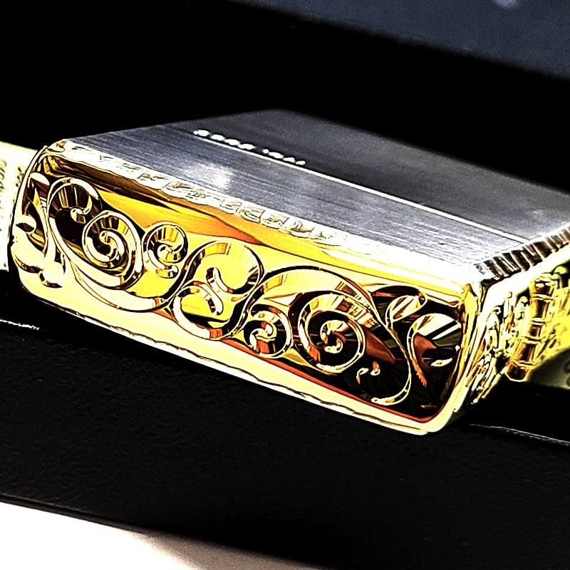 ZIPPO（ジッポー） アーマー 限定 3面彫刻 アラベスク シルバー