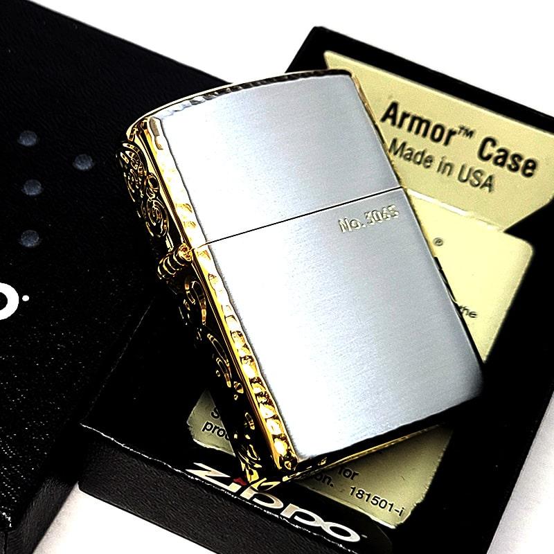 ZIPPO（ジッポー） アーマー 限定 3面彫刻 アラベスク シルバー
