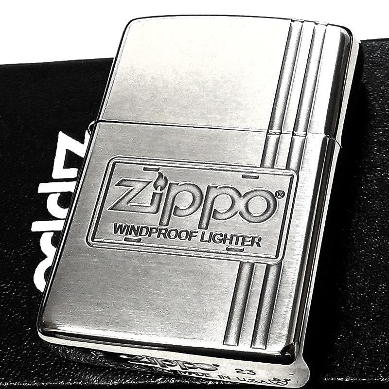 ZIPPO（ジッポー） アーマー ジッポ ライター プレート柄 縦ライン