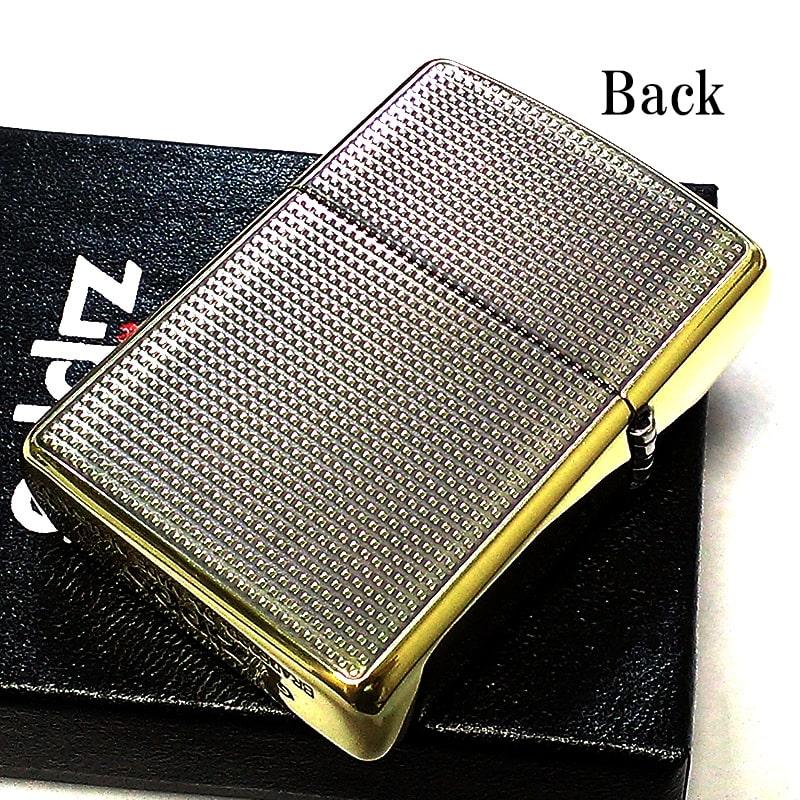 ジッポーライター【真鍮】両面彫り込み深め　インサイト金 ZIPPO（ジッポー） アーマー 両面細密加工 ジッポ ライター ブラス