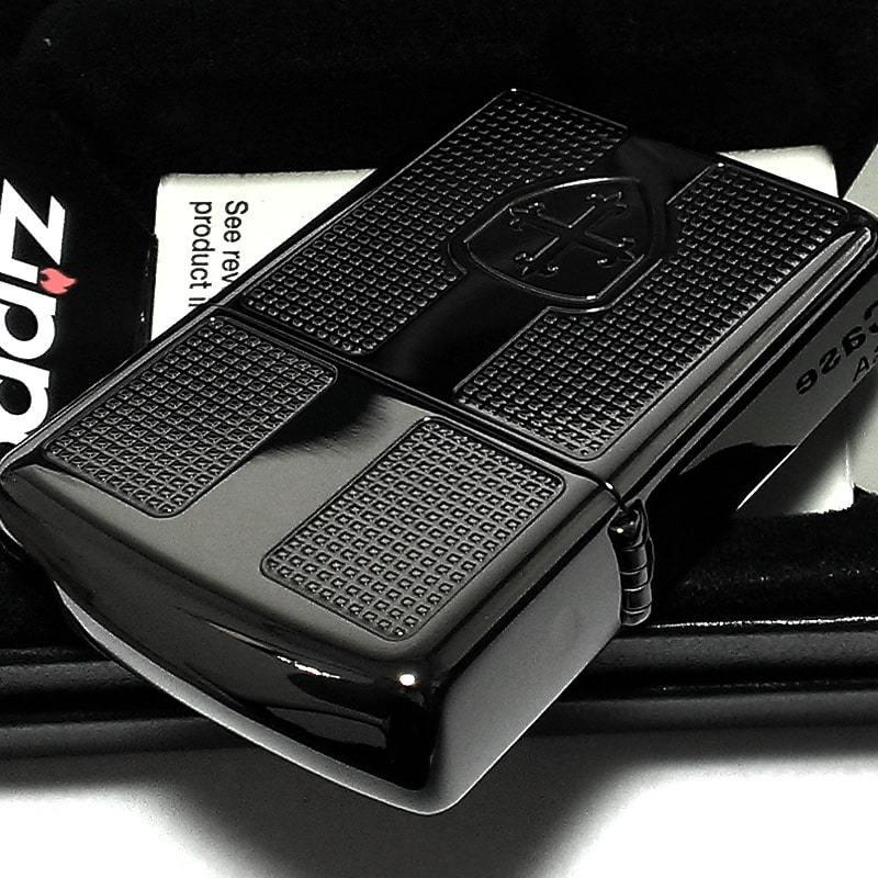 ZIPPO（ジッポー） アーマー ジッポ ライター ブラックニッケル 彫刻 