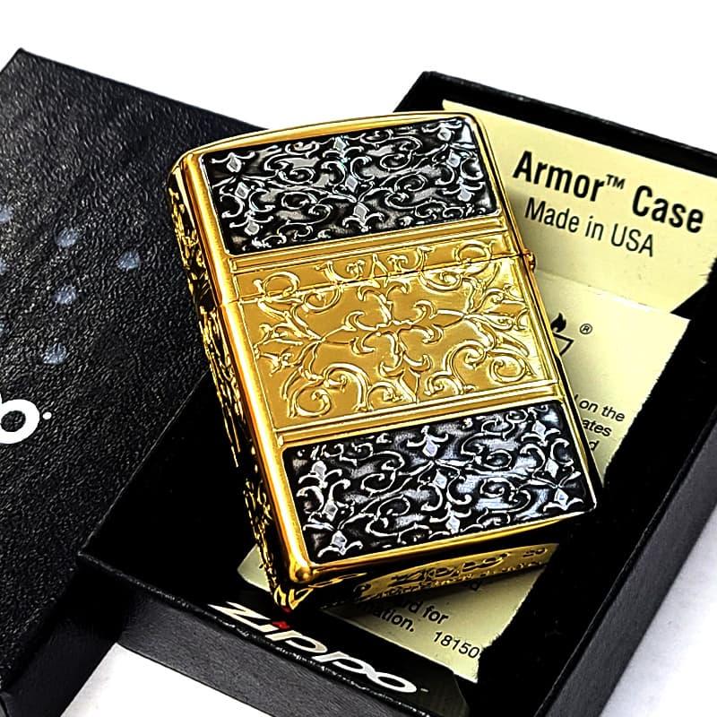 ZIPPO（ジッポー） アーマー 5面細密加工 アラベスク 彫刻 ジッポ