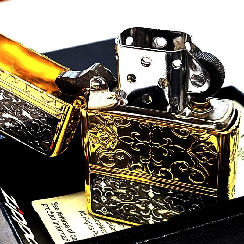 ZIPPO（ジッポー） アーマー 5面細密加工 アラベスク 彫刻 ジッポ