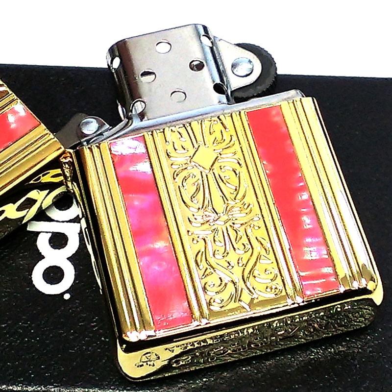 ZIPPO ライター アーマー ジッポ アラベスク 両面加工 シェル