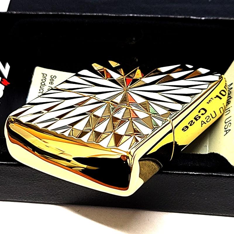 ZIPPO（ジッポー） アーマー ダイヤカット 両面加工 彫刻 ジッポ