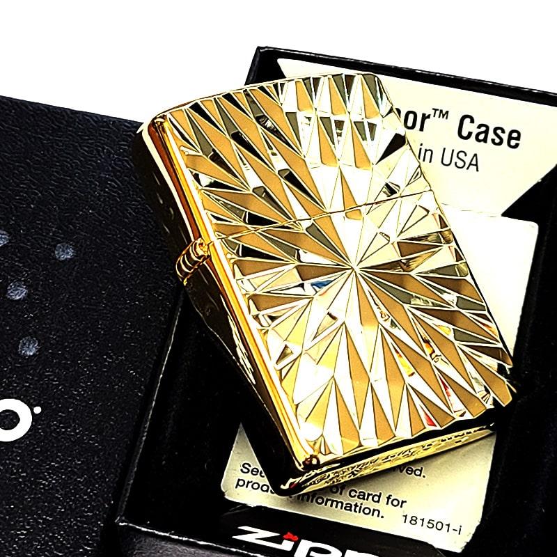 ZIPPO（ジッポー） アーマー ダイヤカット 両面加工 彫刻 ジッポ