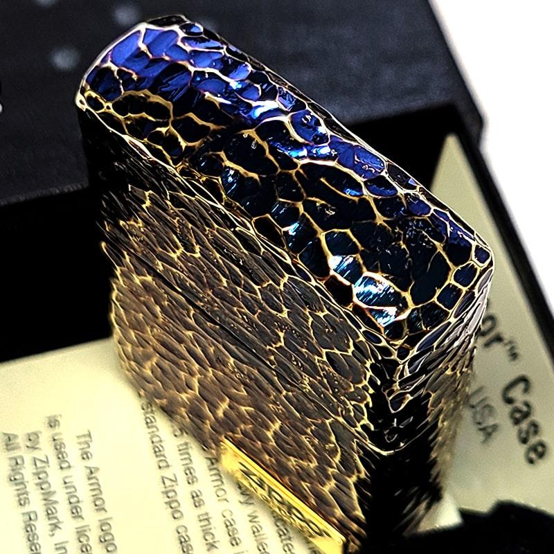 zi 55　ウルフ　アーマー　サイドハンマートーン　両面加工　ジッポー ZIPPO（ジッポー） かっこいい 1941 復刻 レプリカ ハンマートーン 銅