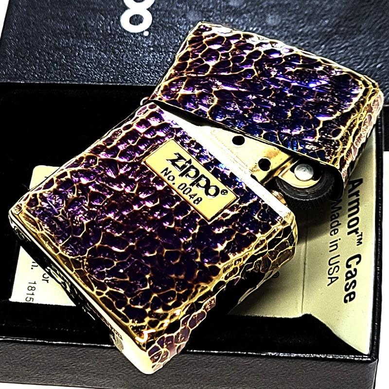 ZIPPO（ジッポー） ZIPPO 5面加工 アーマー ハンマートーン オーロラ 
