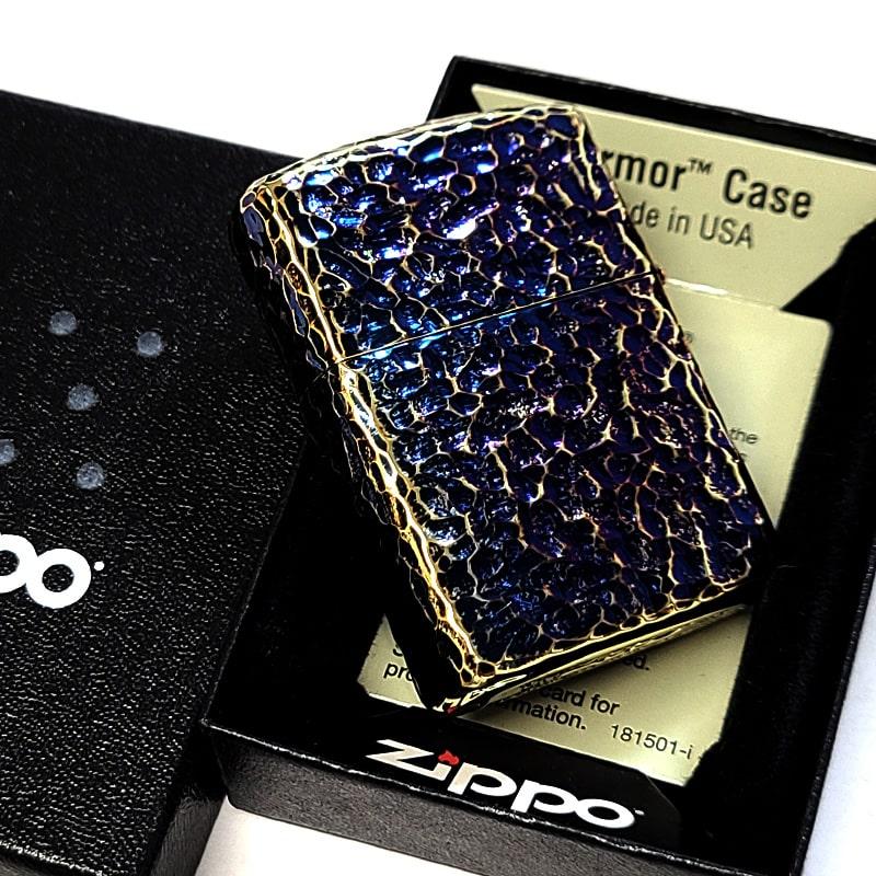 ZIPPO（ジッポー） ZIPPO 5面加工 アーマー ハンマートーン オーロラ 