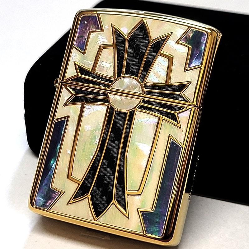 ZIPPO（ジッポー） 重厚アーマー 限定ニューグランドクロス ゴールド