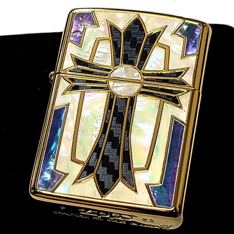 限定品ジッポライター ZIPPO（ジッポー） 重厚アーマー 限定ニューグランドクロス ゴールド