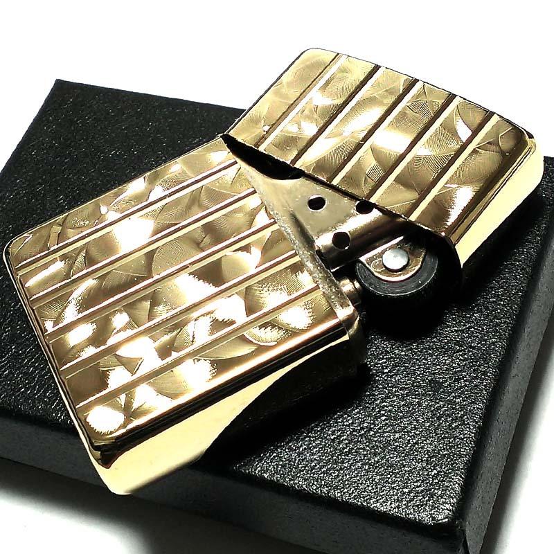 ZIPPO アーマー ゴールドロール ジッポ ライター V刃彫刻 両面加工 ダイヤモンドカット 金タンク 金 かっこいい 重厚 おしゃれ メンズ｜hayamipro｜05