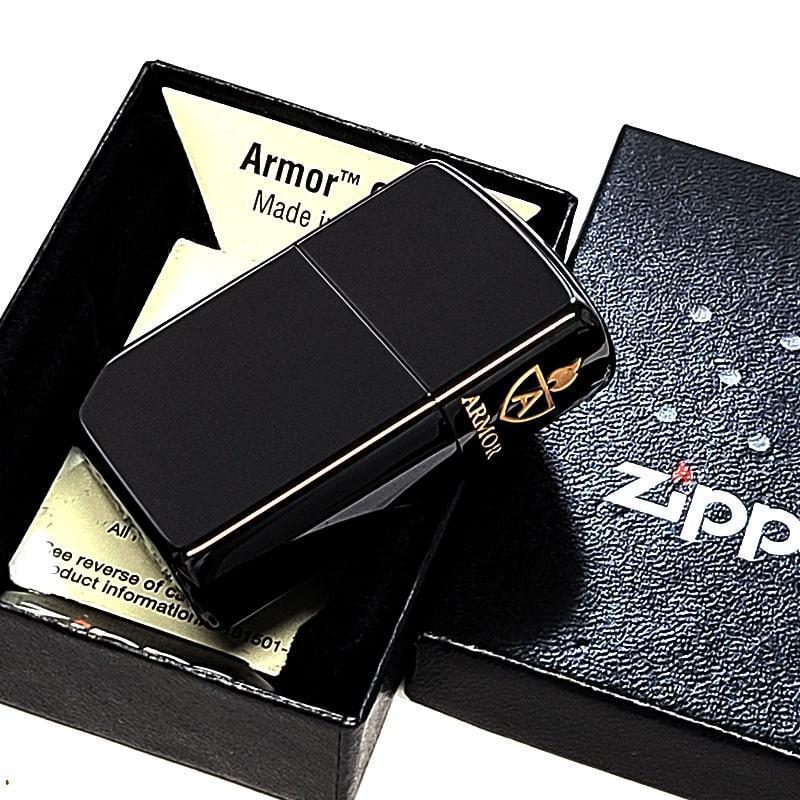 ZIPPO ライター アーマー ブラック N8 チタン加工 サイドロゴ