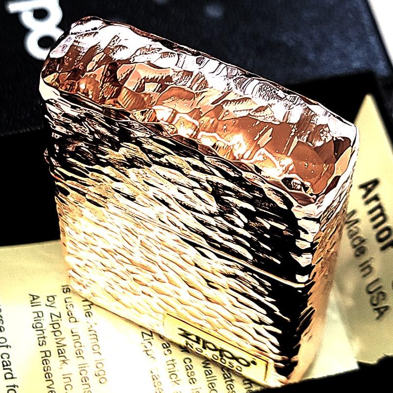 ZIPPO（ジッポー） ライター 5面加工 ハンマートーン おしゃれ ピンク