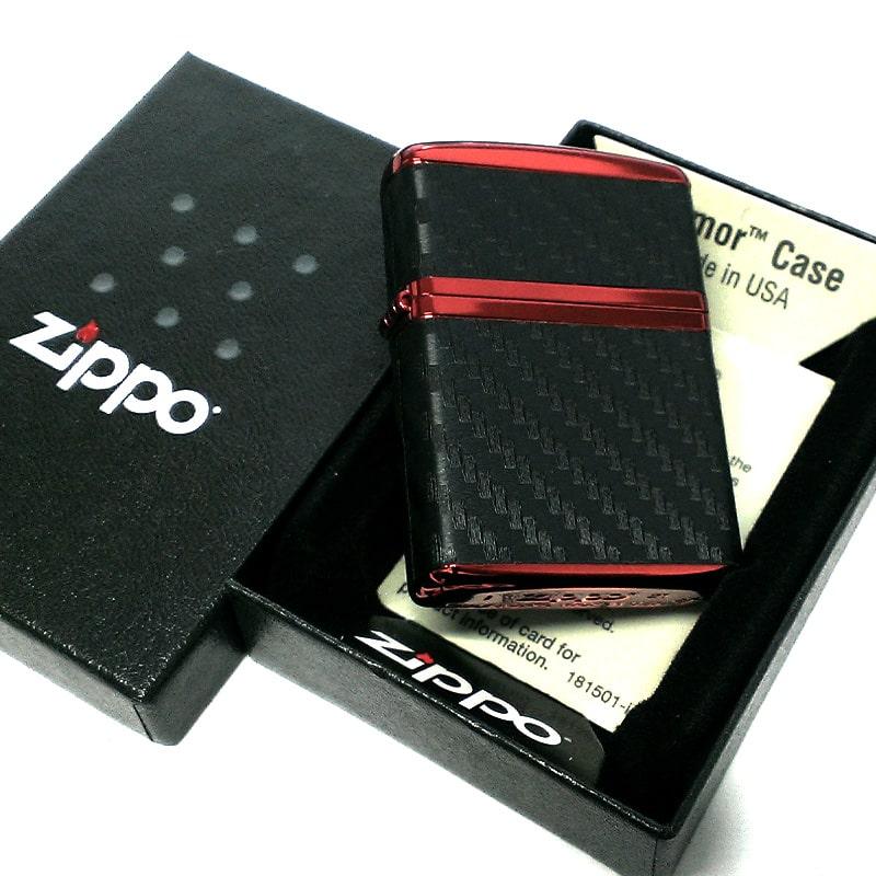 ZIPPO アーマー カーボン ジッポ ライター イオンレッドコーティング 4