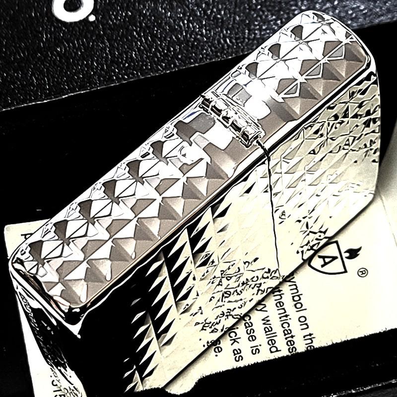 ZIPPO（ジッポー） アーマー ダイヤカット 彫刻 ジッポ ライター 4面