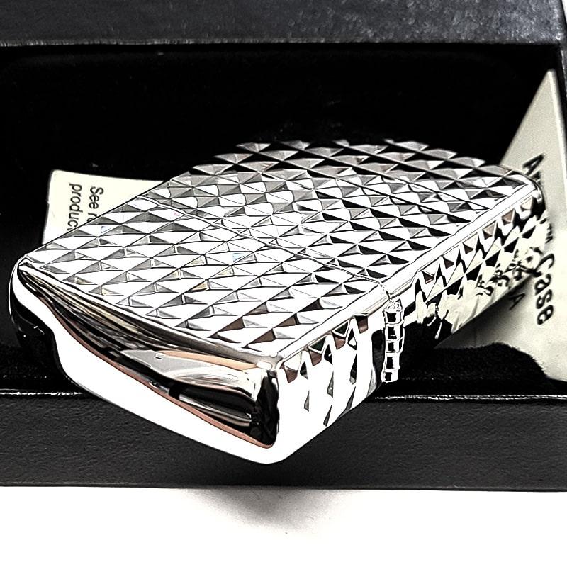 ZIPPO（ジッポー） アーマー ダイヤカット 彫刻 ジッポ ライター 4面