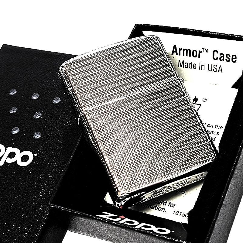ZIPPO（ジッポー） ライター アーマー プラチナシルバー ジッポ ロゴ 5