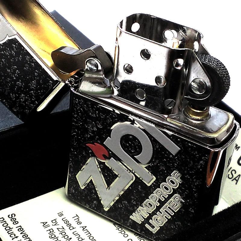 ZIPPO（ジッポー） アーマー ライター ロゴデザイン 黒 Zippo Logo