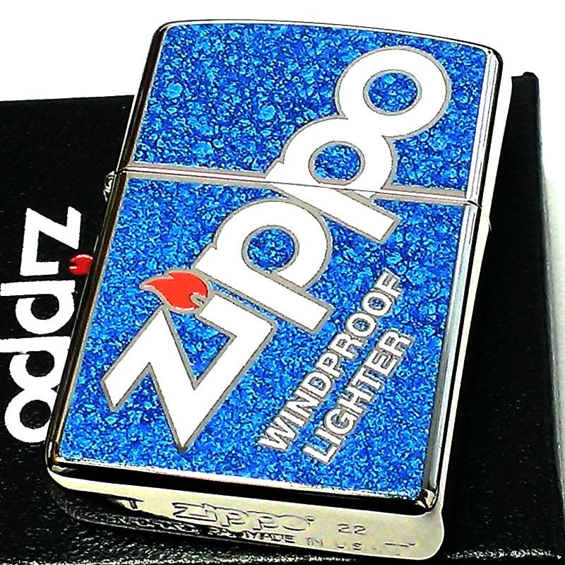 ZIPPO（ジッポー） アーマー ロゴデザイン ジッポ 青 Zippo Logo 両面