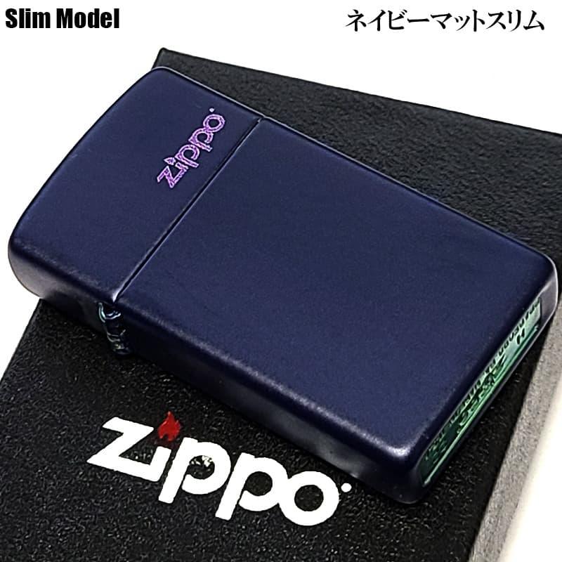 ZIPPO（ジッポー） ライター スリム型 ジッポーロゴ 艶消し マット