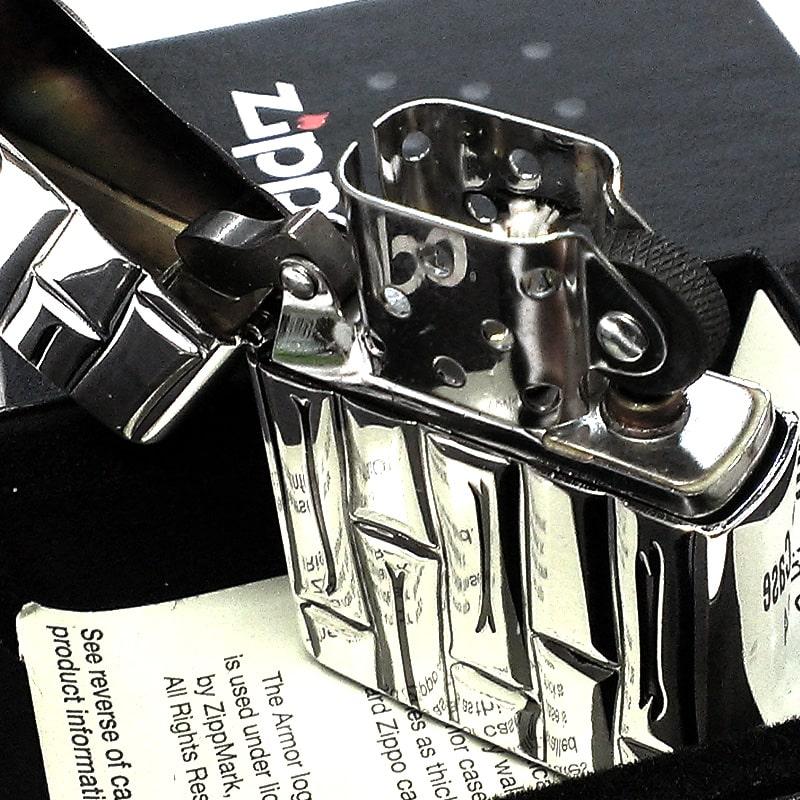 ZIPPO（ジッポー） アーマー ジッポ ライター 深彫り彫刻 シルバー