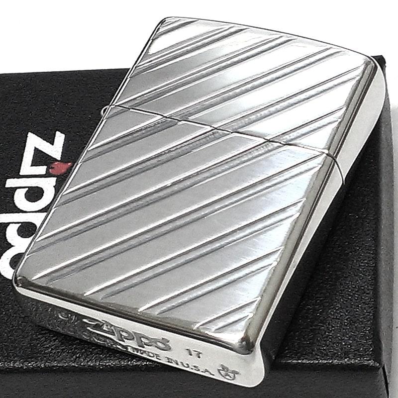 ZIPPO アーマー 両面ストライプ ジッポ ライター シルバー 両面 ZIPPO アーマー 両面ストライプ ジッポ ライター シルバー 両面