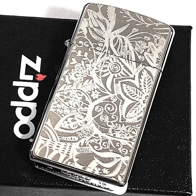 ZIPPO（ジッポー） スリム 2019年製 ボタニカル ジッポ ライター 細密 