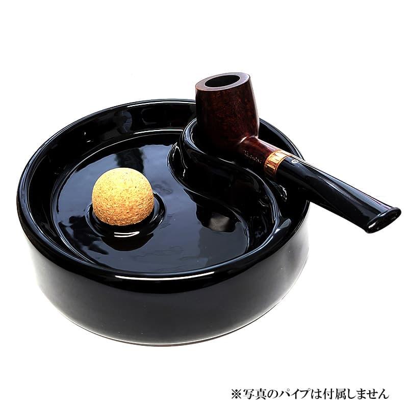 パイプ用 灰皿 コルクノッカー付き 陶器製 メンテナンス たばこ
