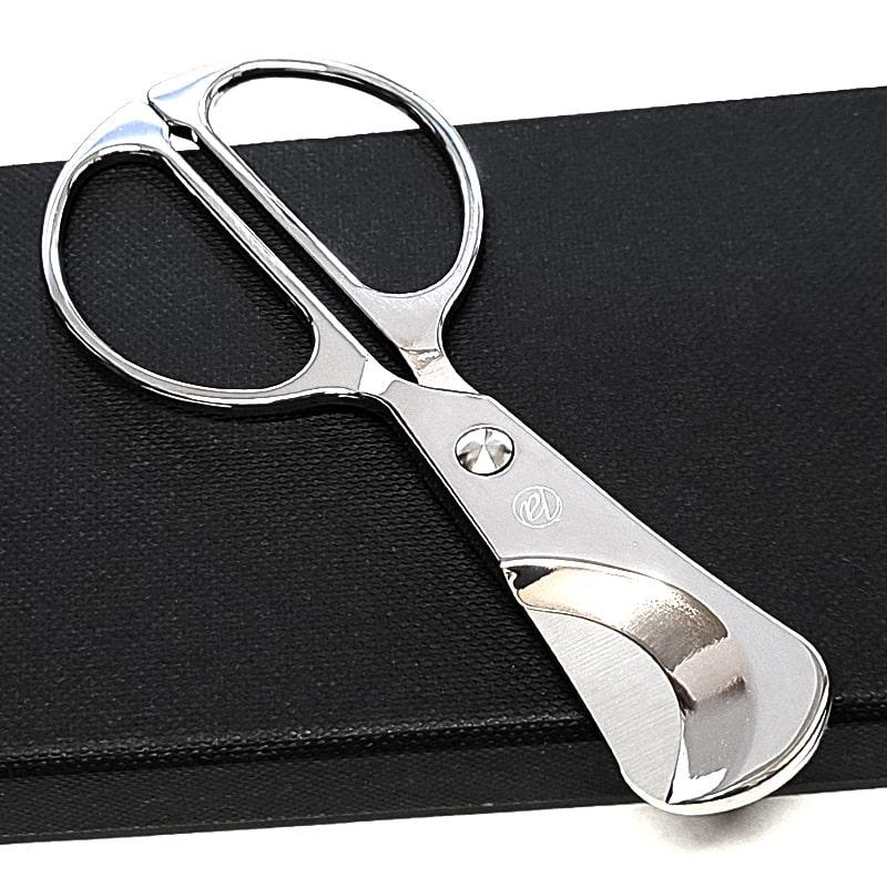 シガーカッター 葉巻用 シザー クローム 両刃 喫煙具 ダブルブレード
