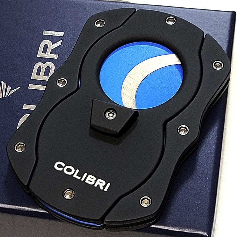 シガーカッター 葉巻用 Colibri 喫煙具 黒青 コリブリ 葉巻カッター