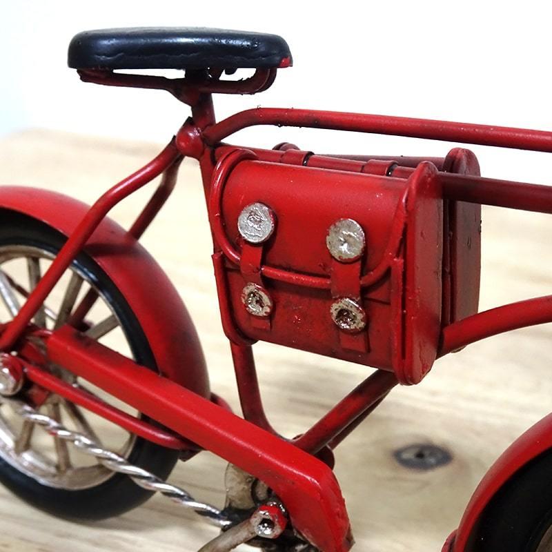 アンティーク 自転車 ブリキ オブジェ おもちゃ グッドオールド Messenger Bicycle RD ビンテージ 可愛い アメリカン 雑貨｜hayamipro｜05