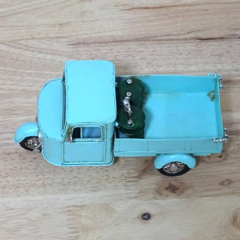 ブリキ 車 かわいい ビンテージカー おもちゃ オブジェ 3 Wheel MZT BL