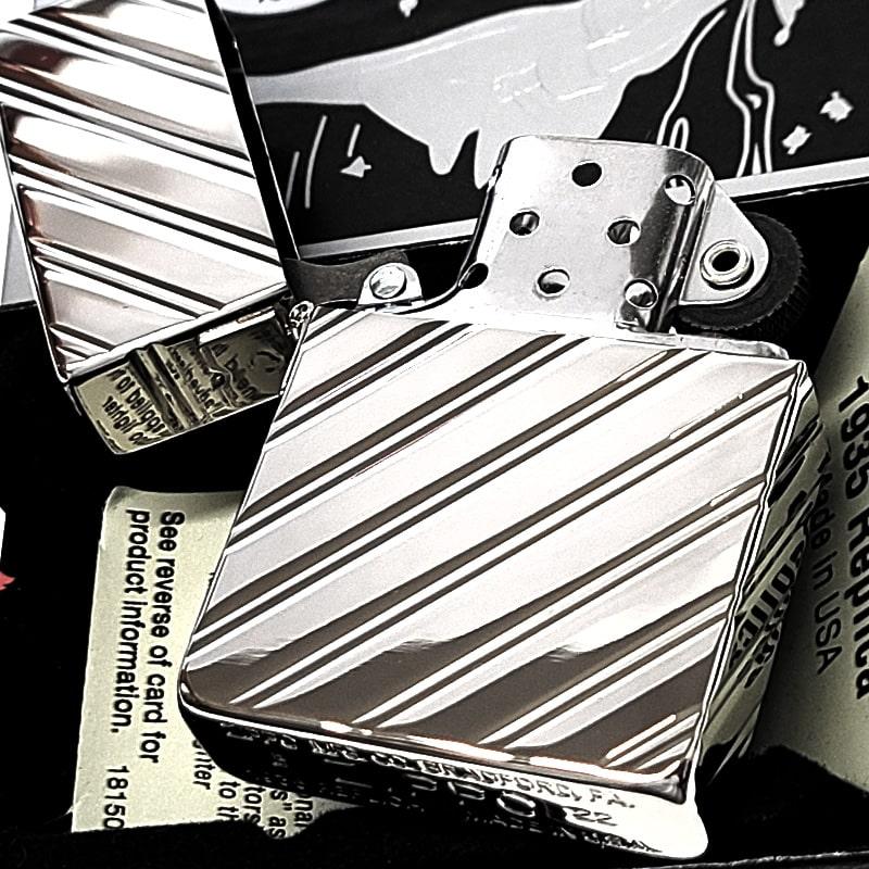 レプリカ ZIPPO ライター 1935 復刻レプリカ ジッポー プラチナ 
