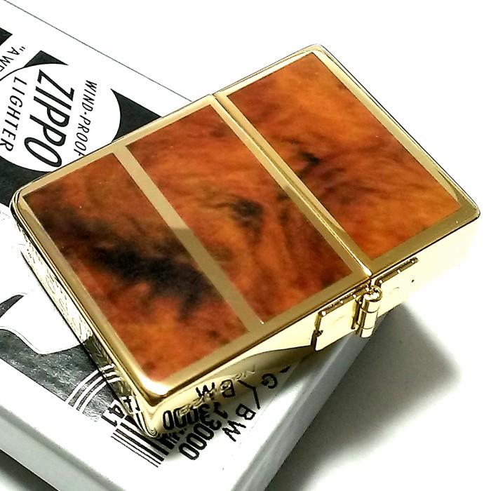 ZIPPO ライター 限定 1935 復刻レプリカ ジッポ ゴールド＆ブラウン 4面加工 かっこいい シリアルナンバー入り 角型 3バレル おしゃれ｜hayamipro｜06