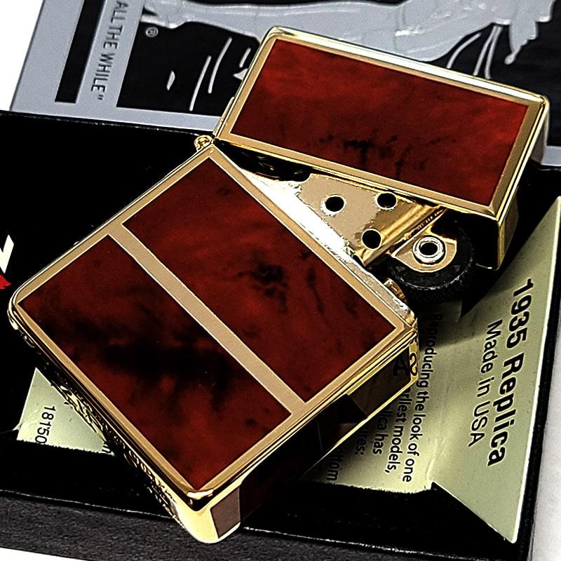 レプリカ ZIPPO ライター 限定 1935 復刻レプリカ ジッポ ゴールド 