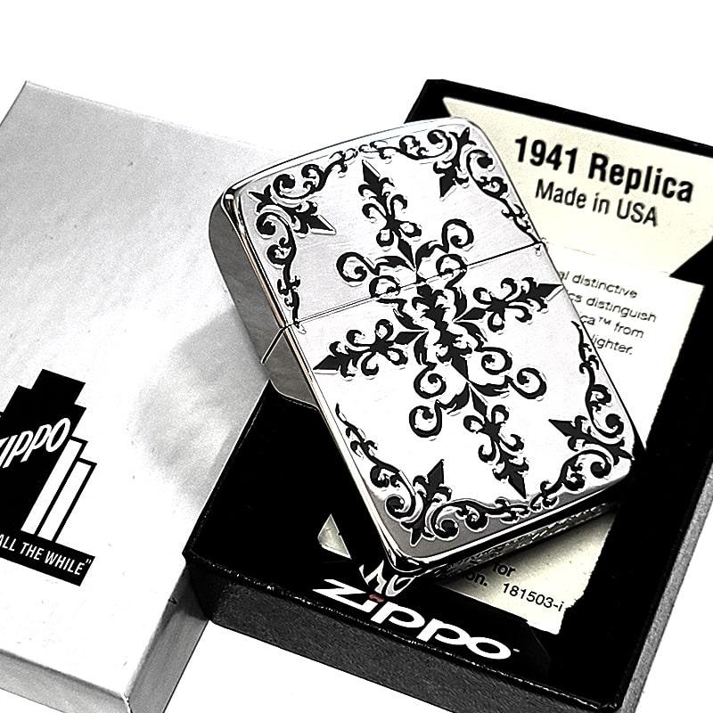 ZIPPO 1941 復刻レプリカ ゴシックアラベスク シルバー ジッポ ZIPPO 1941 復刻レプリカ ゴシックアラベスク シルバー ジッポ