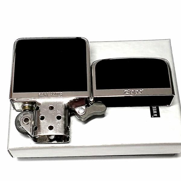 レプリカ ZIPPO ライター ジッポ 1941 復刻 シルバー＆ブラック 黒銀