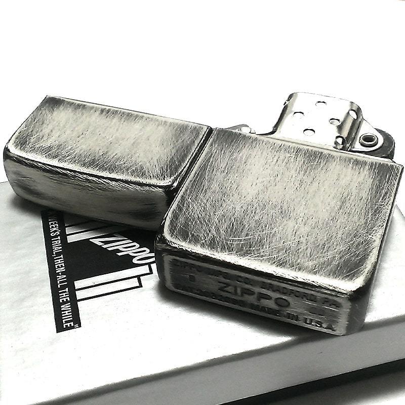 ジッポ ライター ZIPPO 1941 復刻 レプリカ ユーズド仕上げ 4バレル ビンテージ加工 アンティークシルバー かっこいい 丸角 プレゼント｜hayamipro｜04