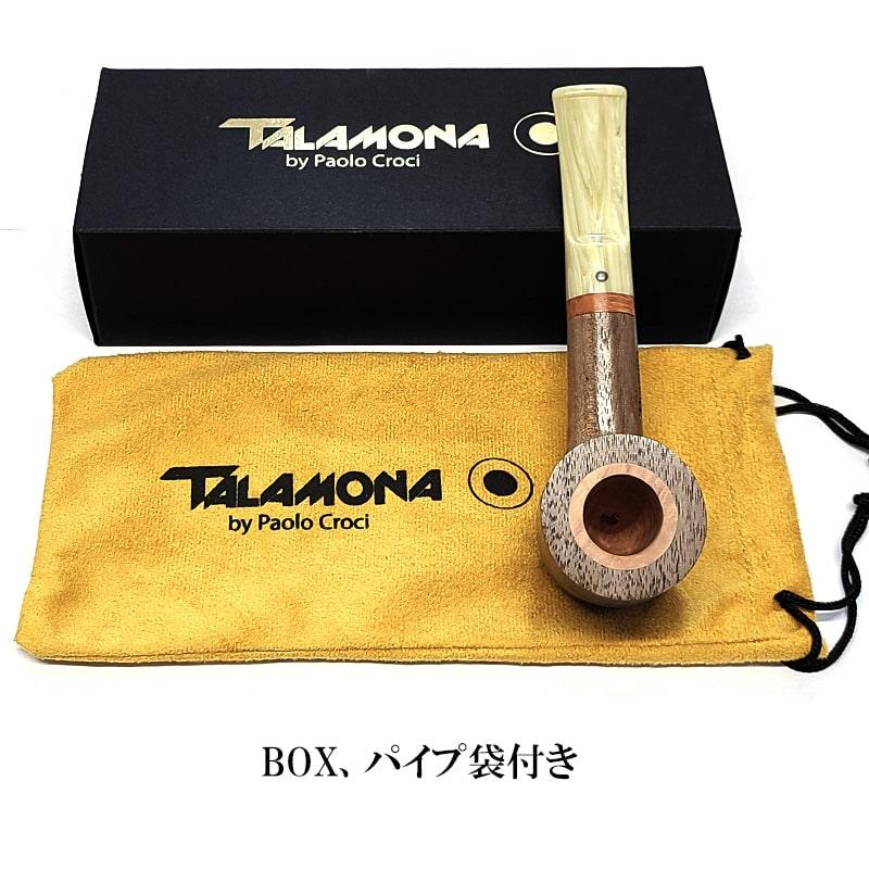 パイプ 本体 TALAMONA 一点物 ブライヤーインレイ アイボリーマーブル