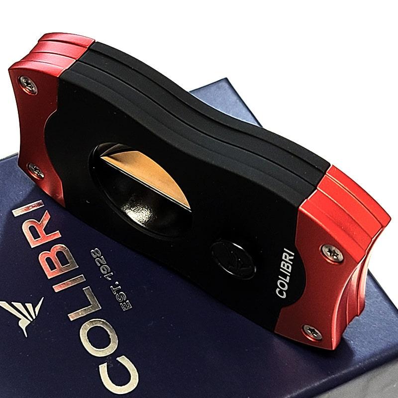葉巻カッター コリブリ V刃カッター ブラック×レッド シガーカッター 