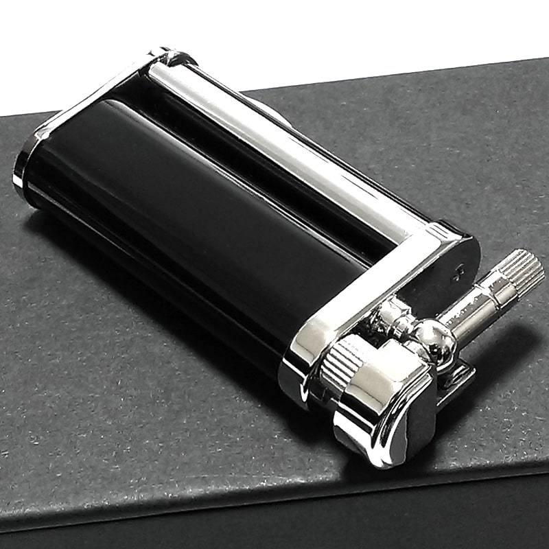 ガスライター おしゃれ パイプ用 日本製 エディ グロスブラック EDDIE