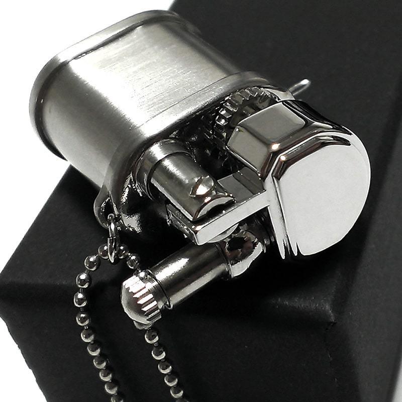 ミニガスライター 坪田パール クエスト ベビー ニッケルサテン 日本製 真鍮製 小さい 面白 ライター キーホルダー おしゃれ レディース