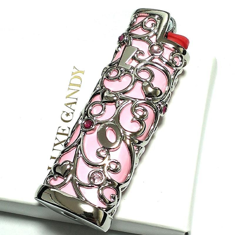 スリムライターケース 可愛い ラックスキャンディ LUXE CANDY シルバー
